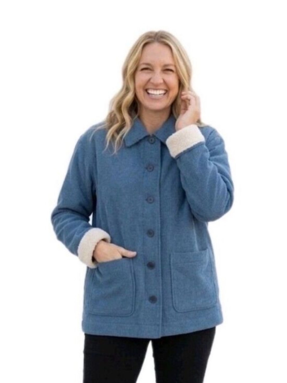 NEW! Boston Traders Women's Corduroy Fleeced Lined Utility Jacket